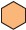 hexagon with solid #fbb679 orange background