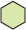 hexagon with solid #d9e8ac green background